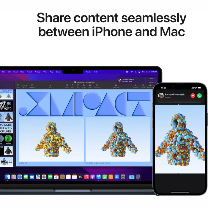 Portatīvie datori Apple MacBook Air (2022) 13" M2 chip with 8-core CPU and 8-core GPU 256GB - Midnight INT